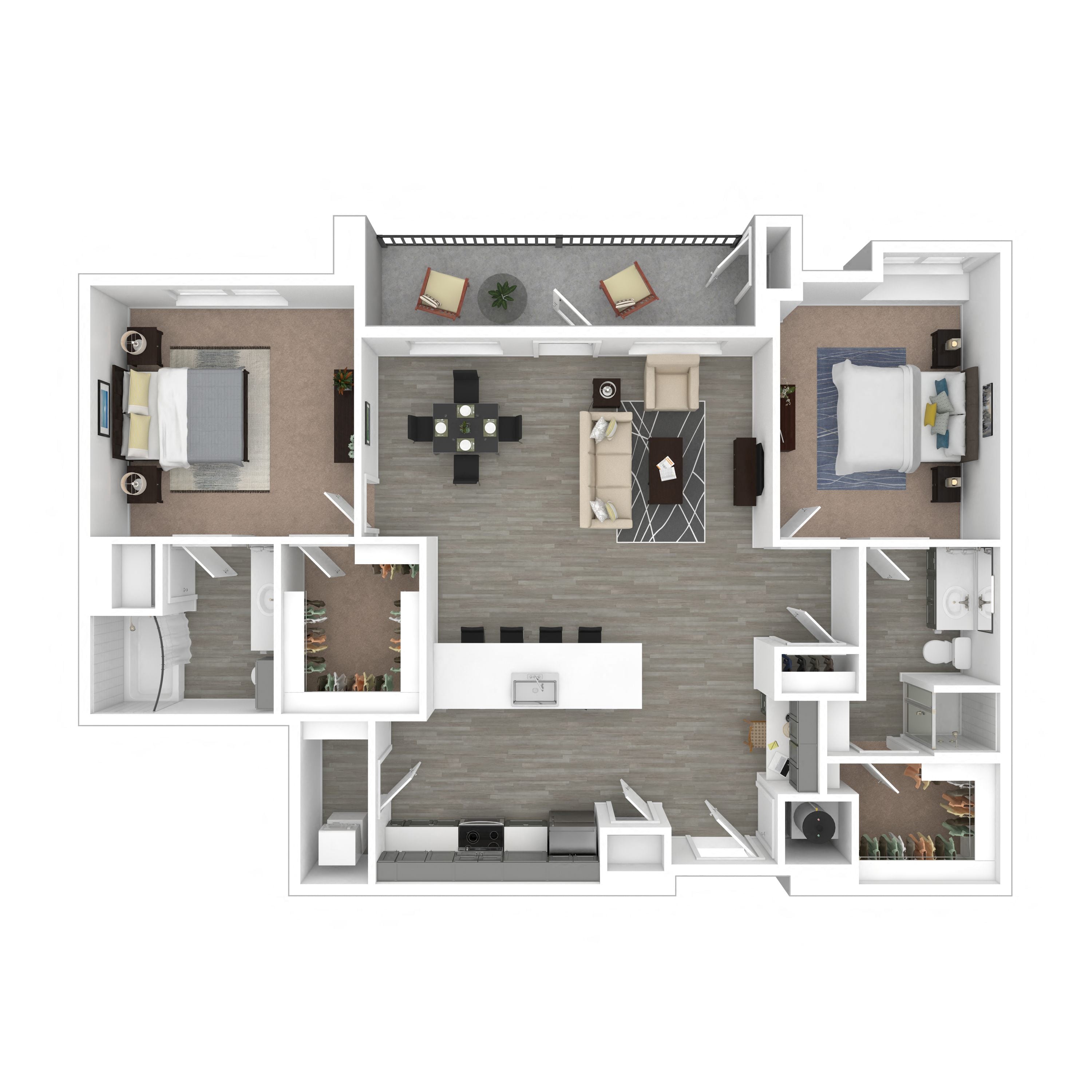 Floor plan layout diagram for 2D